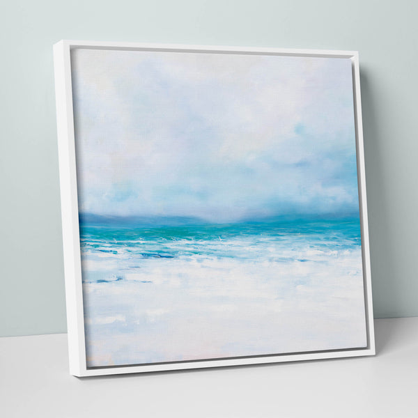 Canvas-ICC57F - Shoreline Haze II Large Framed Canvas-Whistlefish