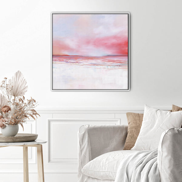 Canvas-ICC58F - Shoreline Haze III Large Framed Canvas-Whistlefish