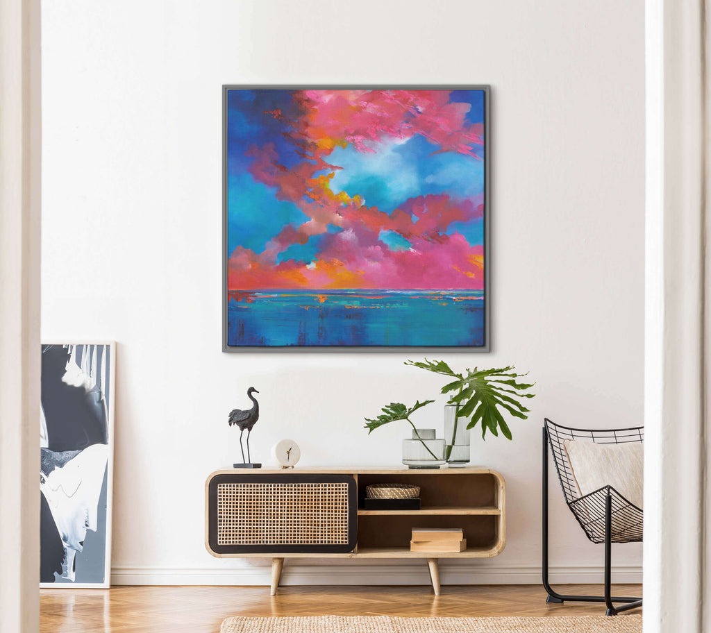 Canvas-ICC60F - Heatwave Large Framed Canvas-Whistlefish