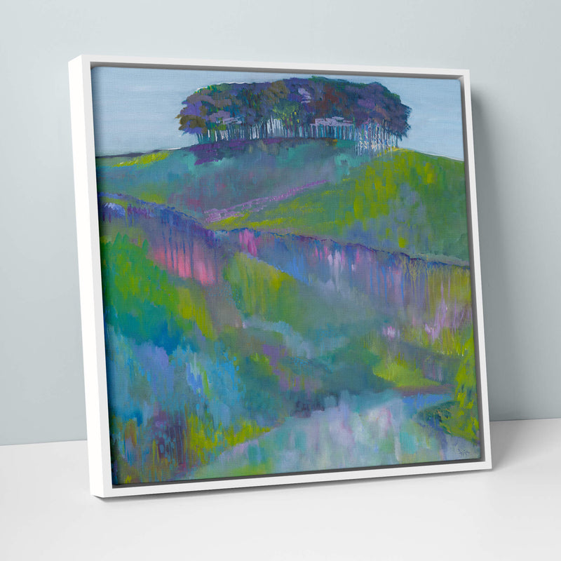 Canvas - ICC74F - The Copse Framed Canvas - The Copse Framed Canvas by Iris Clelford - Whistlefish