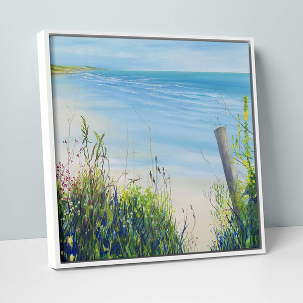 Canvas-ICC86F - Coast Path to Perranuthnoe Framed Canvas-Whistlefish