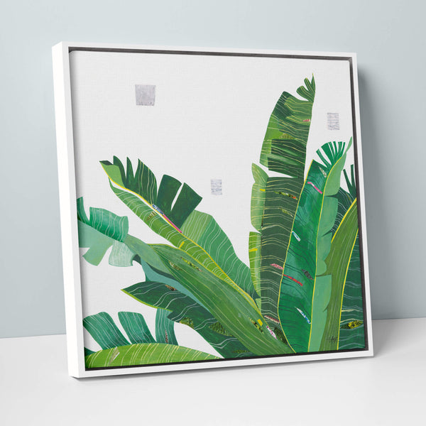 Canvas-LPC46F - Variegated Greens Framed Canvas-Whistlefish
