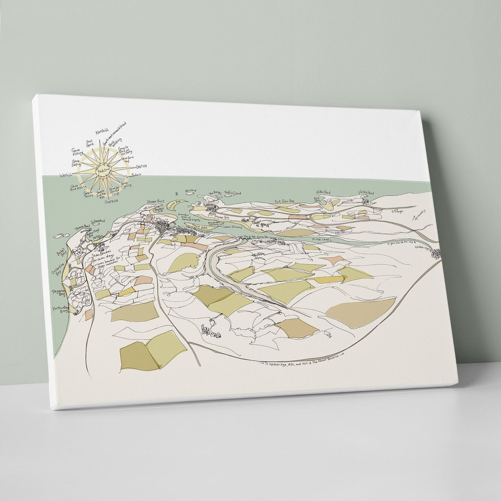 Canvas-SBC01 - Padstow, I Love It Canvas-Whistlefish