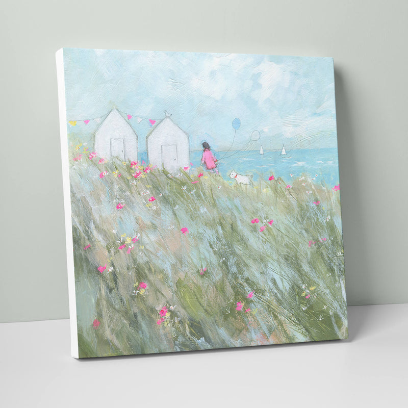 Canvas-SFC42 - Balloons and Beach Huts Canvas-Whistlefish