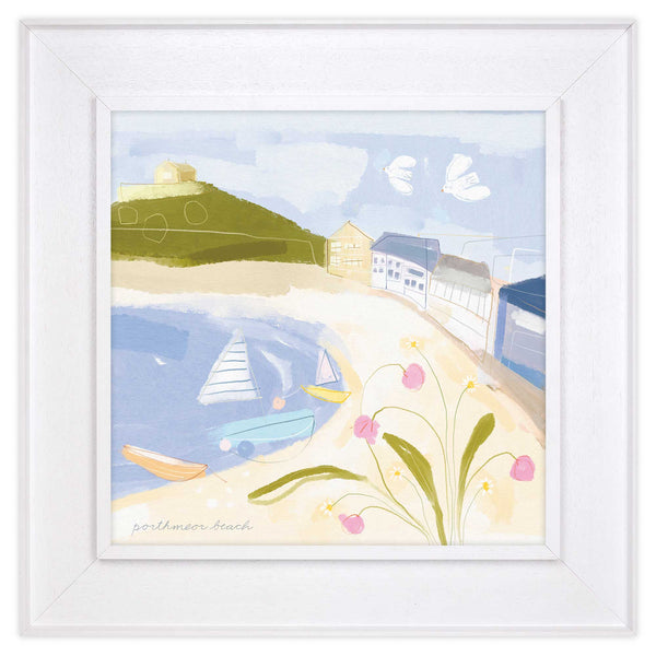 Framed Canvas - WFC132F - Porthemor Beach Med Tray Framed Canvas - Porthemor Beach Med Tray Framed Canvas - Whistlefish