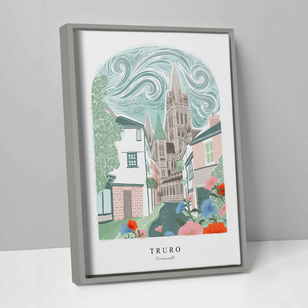 Framed Canvas - WFC141 - Truro Arched Lino Framed Canvas - Truro Arched Lino Framed Canvas - Whistlefish