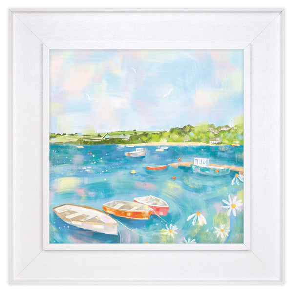 Canvas - WFC145F - Falmouth Boats Tray Framed Canvas - Falmouth Boats Tray Framed Canvas - Whistlefish