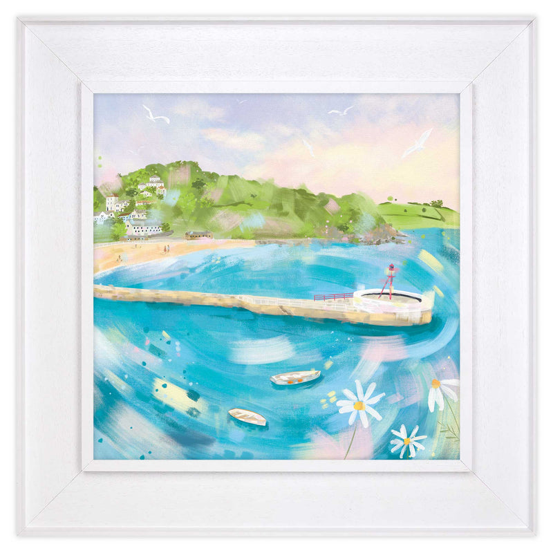 Canvas - WFC154F - Looe Bay Tray Framed Canvas - Looe Bay Tray Framed Canvas - Whistlefish