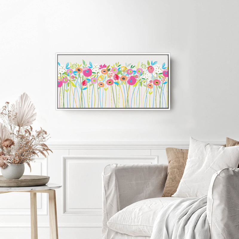 Canvas-WFC83F - Bright Stems Framed Canvas-Whistlefish