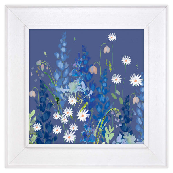 Canvas - WFSC01 - Daisy Delplinium Tray Framed Canvas - Daisy Delplinium Tray Framed Canvas - Whistlefish