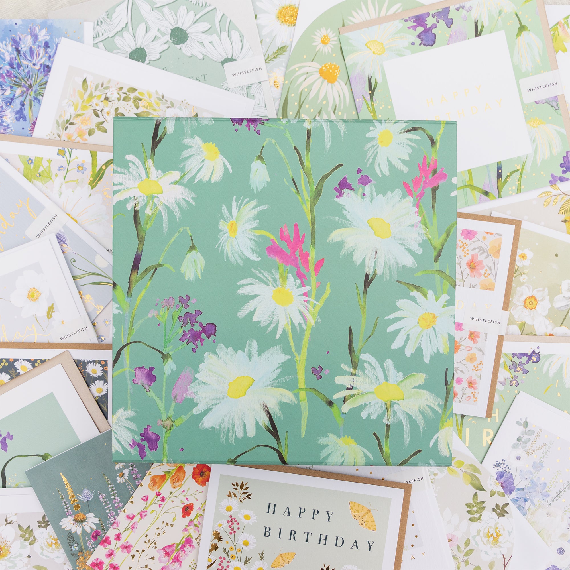 Card Gift Box-DA25MBXC - Messy Daisy Card Gift Box-Whistlefish