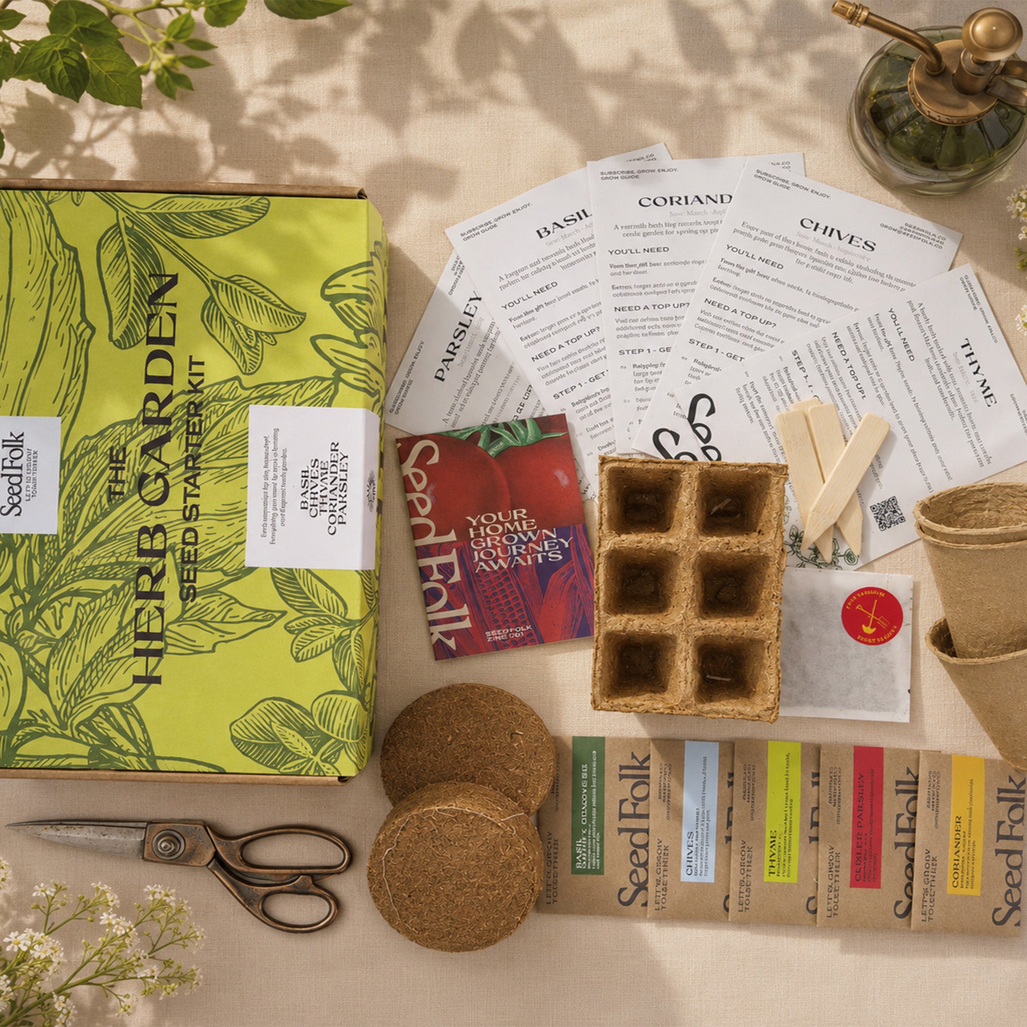 Seed Starter Kit-SF-SK-HG - Herb Garden Starter Kit-Seed Folk