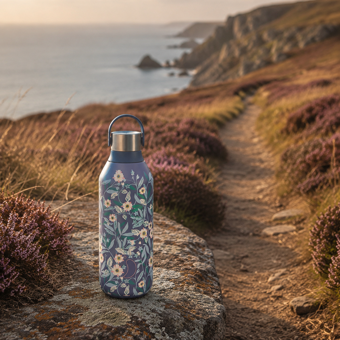 Water Bottle-B500S2LIB_BBWH - Liberty Brighton Blossom Bottle-Chilly's