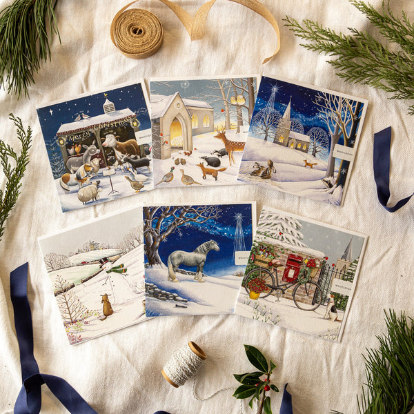 Christmas Card Pack-XMBO04 - Silent Night Christmas Cards (36 Pack)-Whistlefish