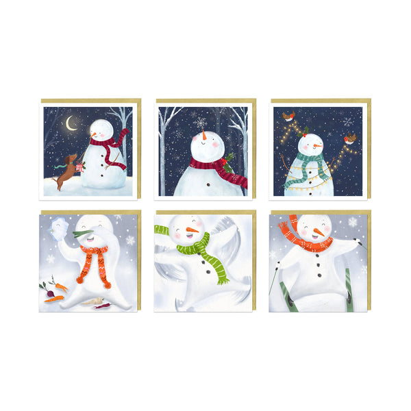 Christmas Card Pack - ZXCB03 - Snow People Christmas Card (36 Pack) - Snow People Christmas Card Pack - Whistlefish