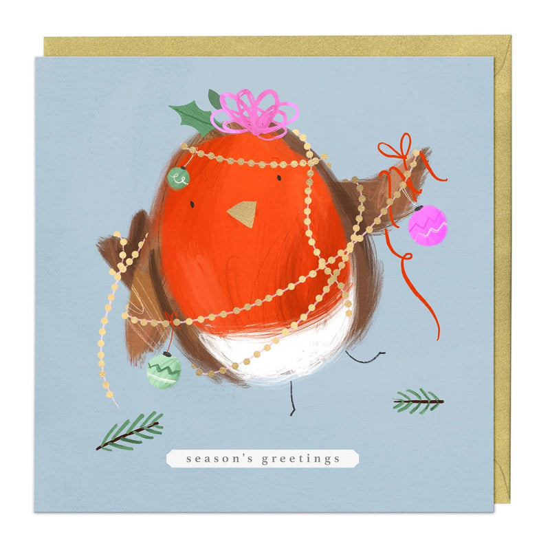 Christmas Card Pack - ZXCB05 - Robins Christmas Cards (36 Pack) - Christmas Robins Card (36 Pack) - Whistlefish