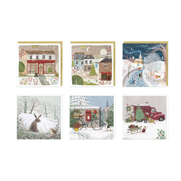 Christmas Card Pack - ZXCB10 - Traditional Christmas Card (36 Pack) - Traditional Christmas Card Pack - Whistlefish