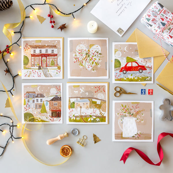 Christmas Card Pack - ZXCB16 - Fairy Tale Christmas Card (36 Pack) - Festive Fairytale Christmas Card Pack - Whistlefish