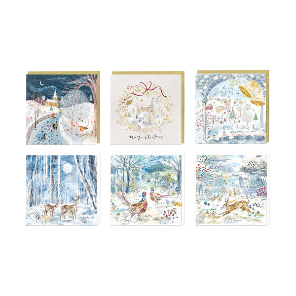 Christmas Card Pack - ZXCB17 - Enchanting Christmas Card (36 Pack) - Enchanting Christmas Card Pack - Whistlefish