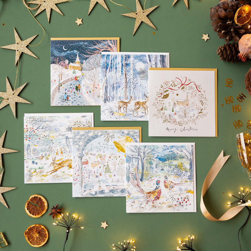 Christmas Card Pack - ZXCB17 - Enchanting Christmas Card (36 Pack) - Enchanting Christmas Card Pack - Whistlefish