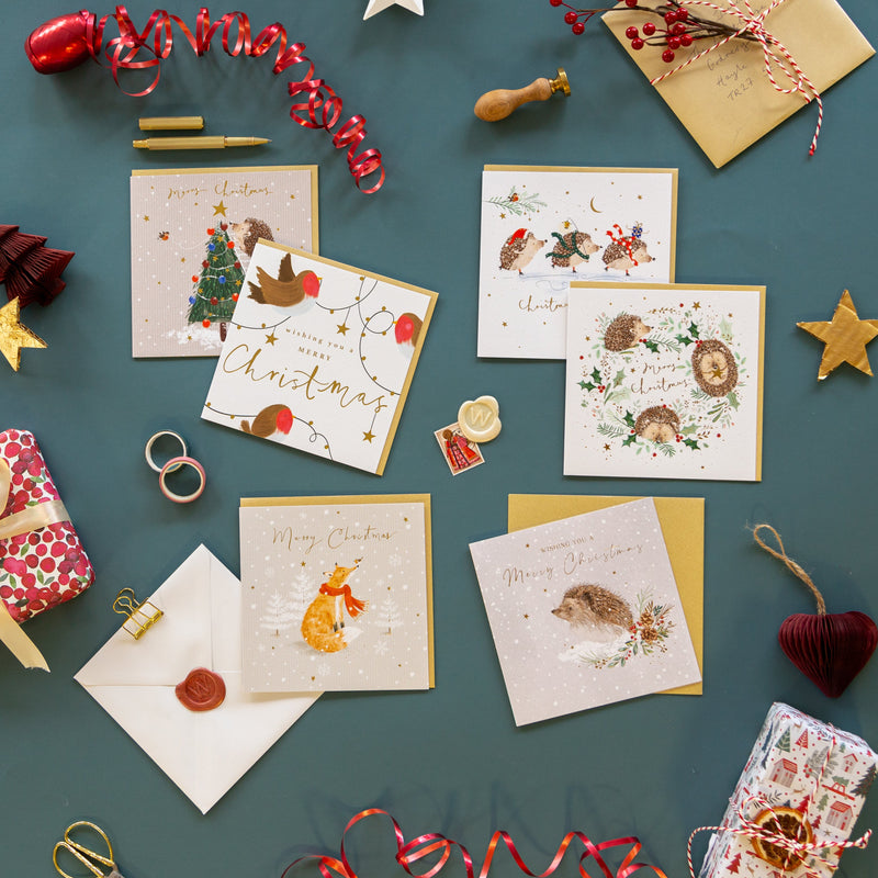 Christmas Card Pack - ZXCB19 - Festive Friends Christmas Cards (36 Pack) - Festive Friends Christmas Cards (36 Pack) - Whistlefish