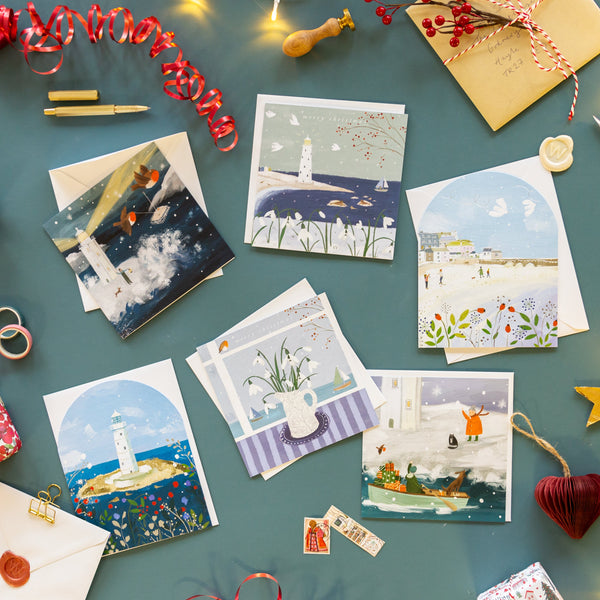 Christmas Card Pack - ZXCB22 - By The Sea Christmas Cards (36 Pack) - By The Sea Christmas Cards (36 Pack) - Whistlefish