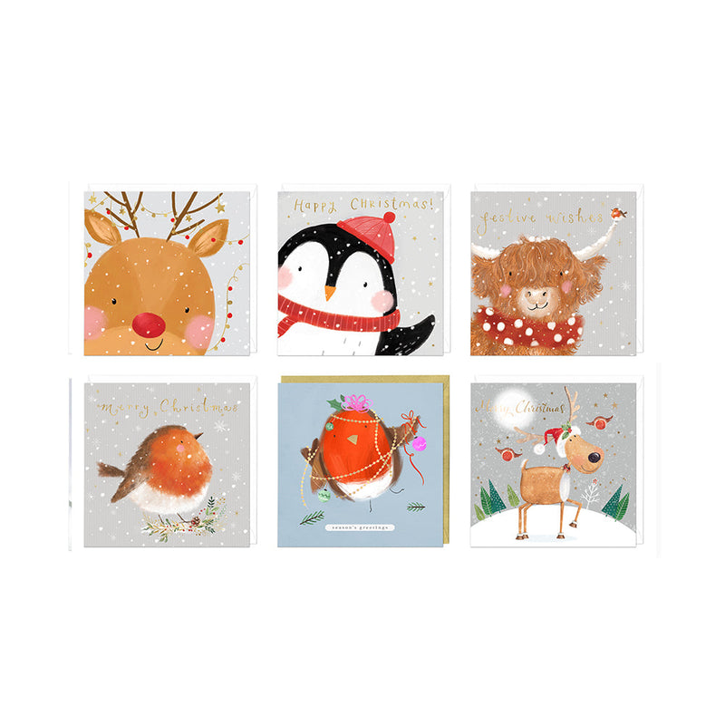 Christmas Card Pack - ZXCB29 - Christmas Icons Christmas Cards (36 Pack) - Christmas Icons Cards (36 Pack) - Whistlefish