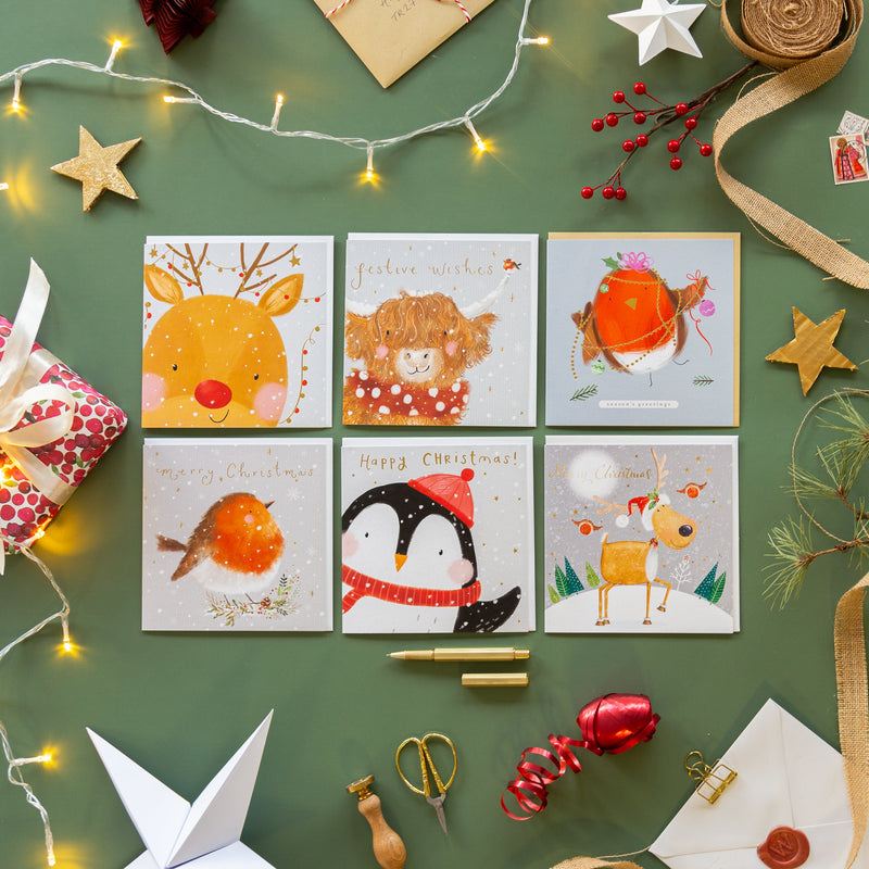 Christmas Card Pack - ZXCB29 - Christmas Icons Christmas Cards (36 Pack) - Christmas Icons Cards (36 Pack) - Whistlefish