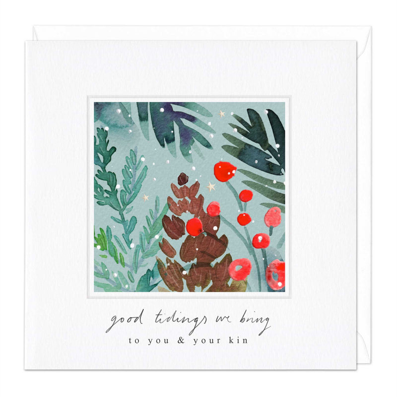 Christmas Card - X3003 - Ink Berry Pine Christmas Card - Ink Berry Pine Christmas Card - Whistlefish
