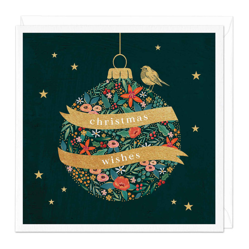 Christmas Card - X3035 - Woodland Bauble Christmas Card - Woodland Bauble Christmas Card - Whistlefish