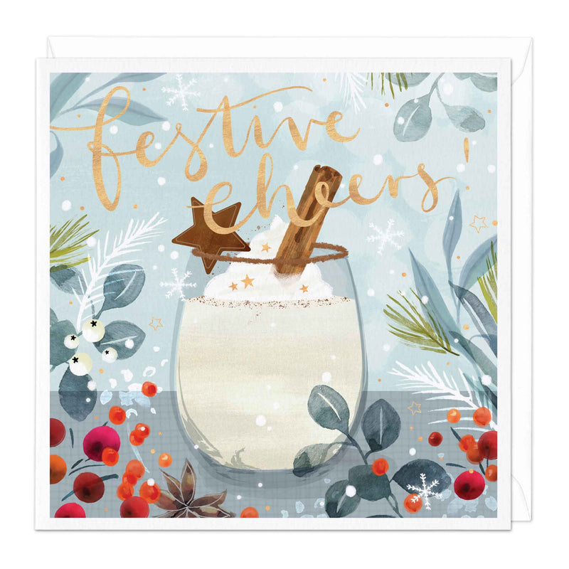 Christmas Card - X3041 - Spirit Eggnog Christmas Card - Spirit Eggnog Christmas Card - Whistlefish