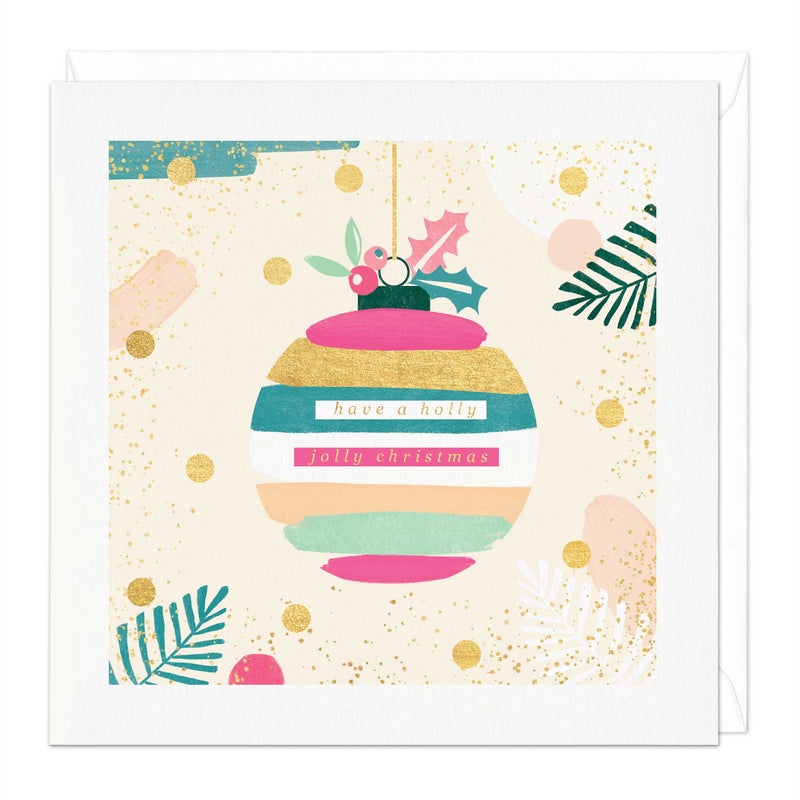 Christmas Card - X3061 - Vibrant Bauble Christmas Card - Vibrant Bauble Christmas Card - Whistlefish