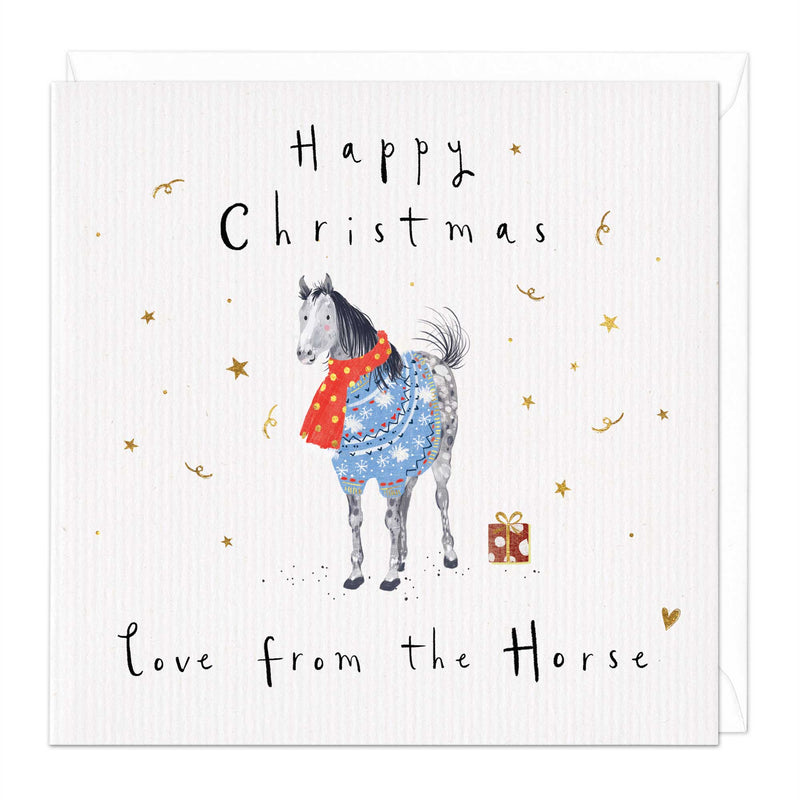 Christmas Card - X3111 - Tale Horse Christmas Card - Tale Horse Christmas Card - Whistlefish