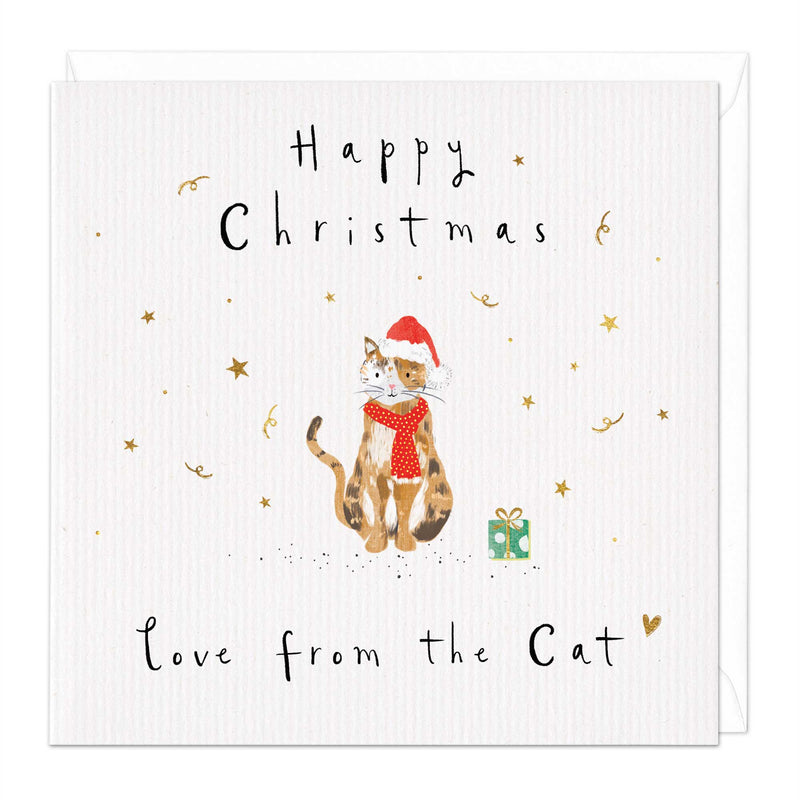 Christmas Card - X3113 - Tale Cat Christmas Card - Tale Cat Christmas Card - Whistlefish