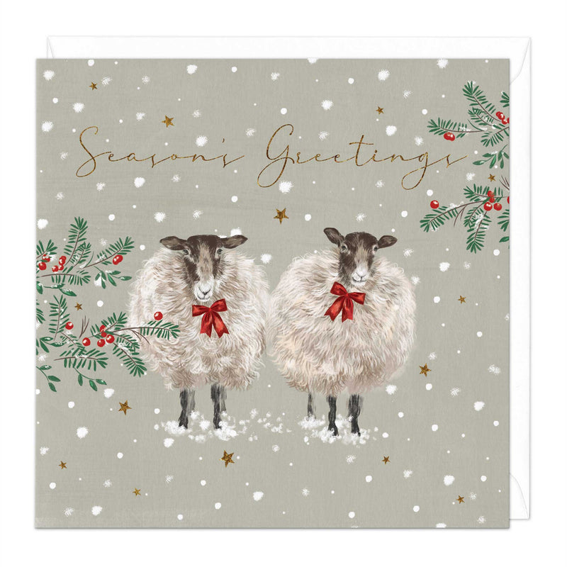 Christmas Card - X3120 - Snow Sheep Christmas Card - Snow Sheep Christmas Card - Whistlefish