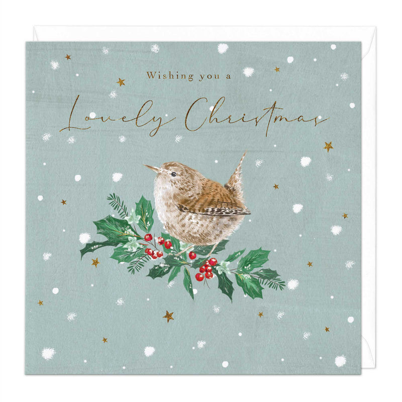 Christmas Card - X3121 - Snow Wren Christmas Card - Snow Wren Christmas Card - Whistlefish
