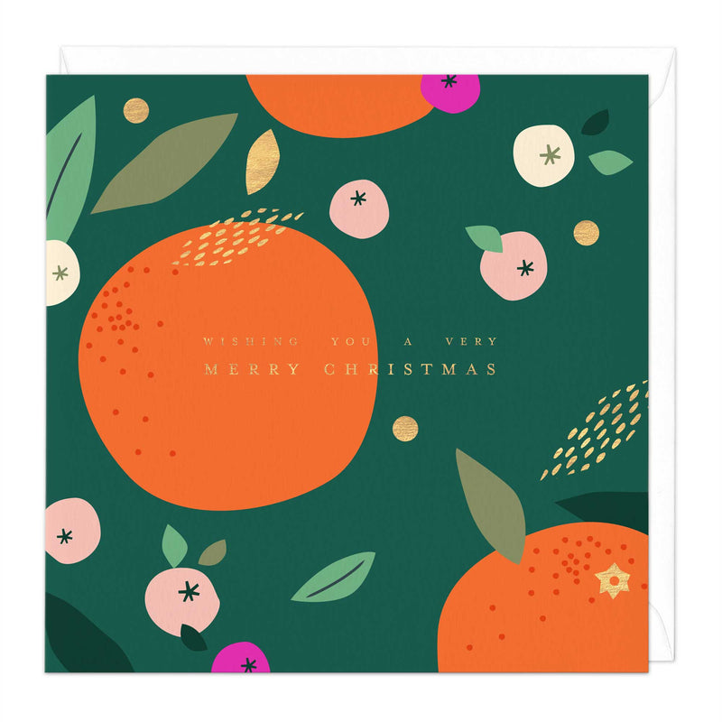 Christmas Card - X3150 - Fruits Orange Christmas Card - Fruits Orange Christmas Card - Whistlefish