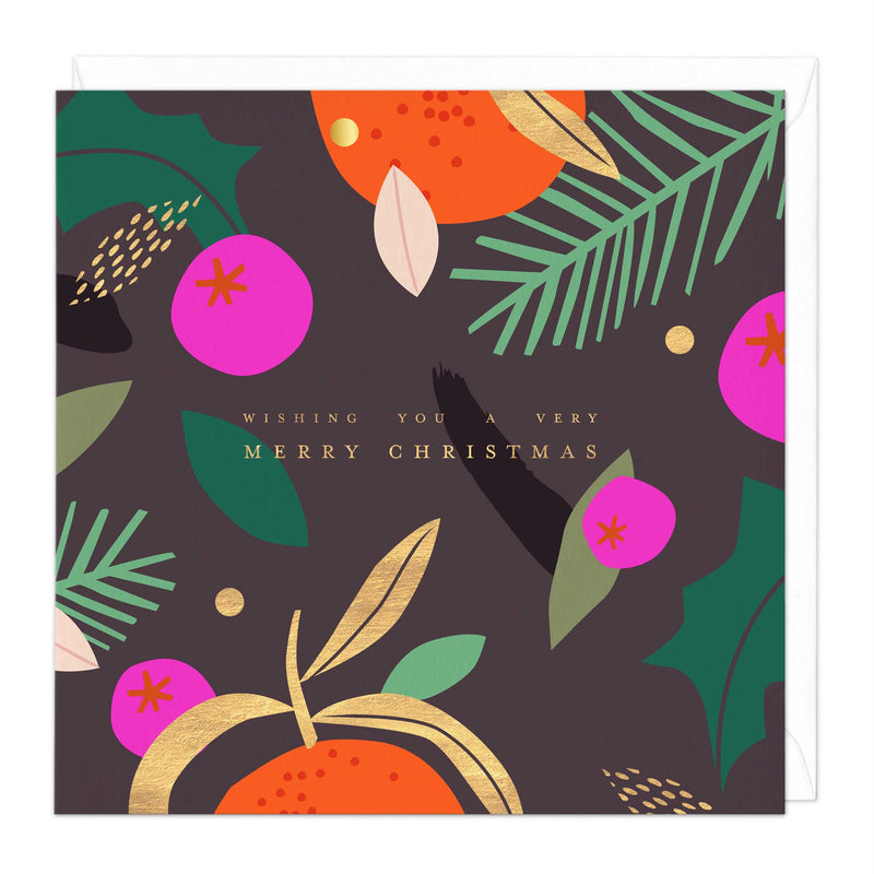 Christmas Card - X3152 - Fruits Berries Christmas Card - Fruits Berries Christmas Card - Whistlefish
