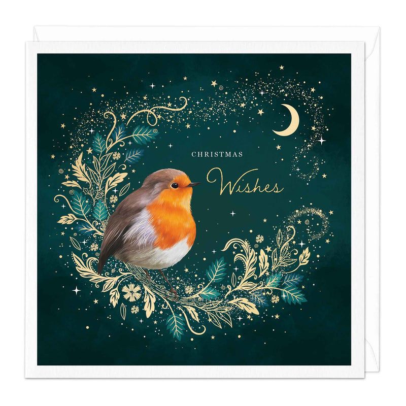 Christmas Card - X3173 - Magic Robin Christmas Card - Magic Robin Christmas Card - Whistlefish