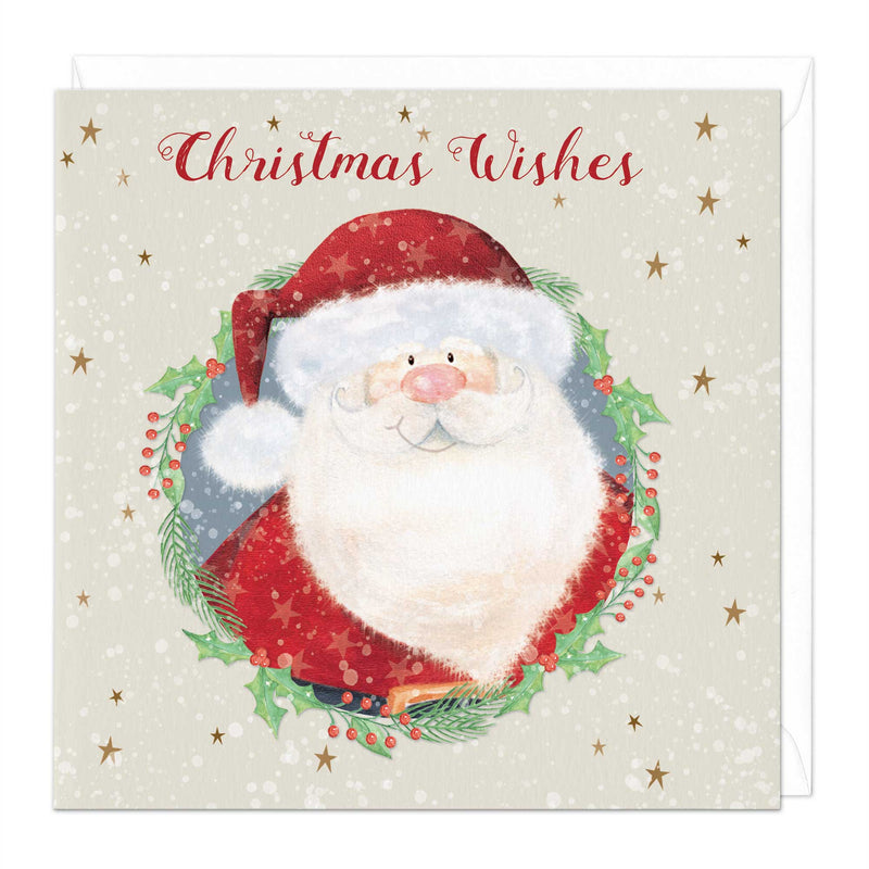 Christmas Card - X3188 - Santa Cameo Christmas Card - Santa Cameo Christmas Card - Whistlefish