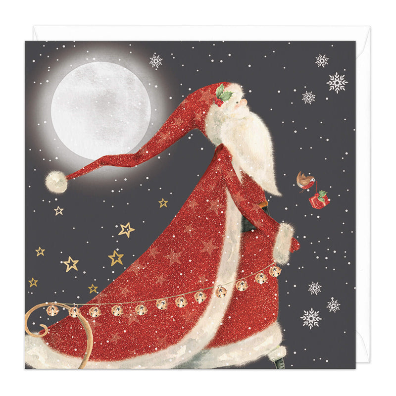 Christmas Card - X3189 - Santa Coat Christmas Card - Santa Coat Christmas Card - Whistlefish