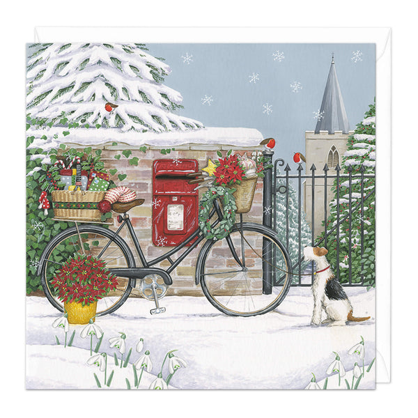Christmas Card - X3202 - Bicycle Christmas Card - Bicycle Christmas Card - Whistlefish