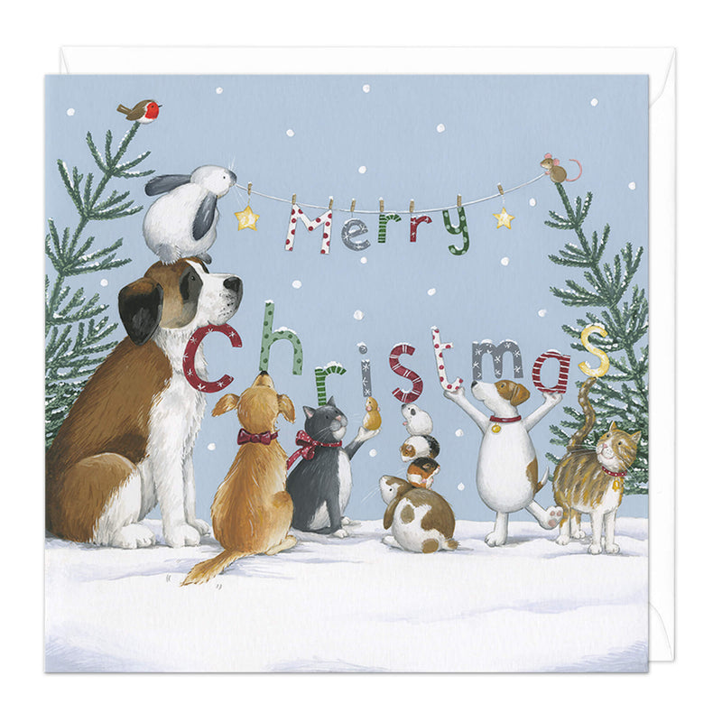 Christmas Card - X3206 - Pets Christmas Card - Pets Christmas Card - Whistlefish