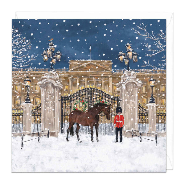 Christmas Card - X3225 - Horse Buckingham Palace Christmas Card - Horse Buckingham Palace Christmas Card - Whistlefish