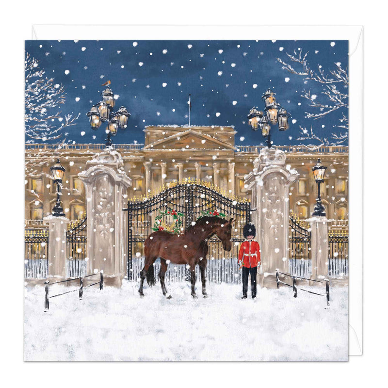 Christmas Card - X3225 - Horse Buckingham Palace Christmas Card - Horse Buckingham Palace Christmas Card - Whistlefish