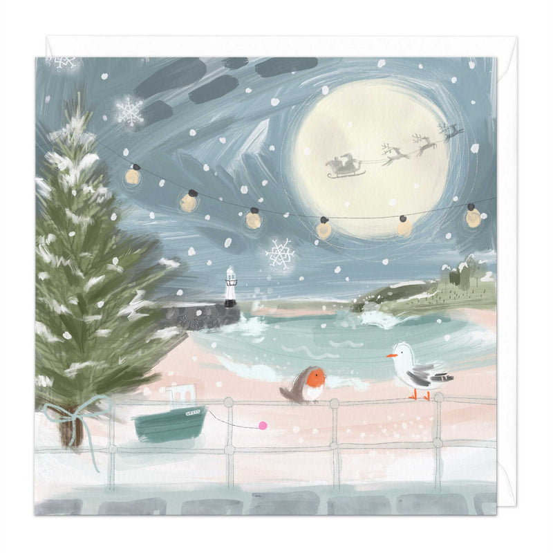 Christmas Card - X3234 - Cornwall St Ives Christmas Card - Cornwall St Ives Christmas Card - Whistlefish