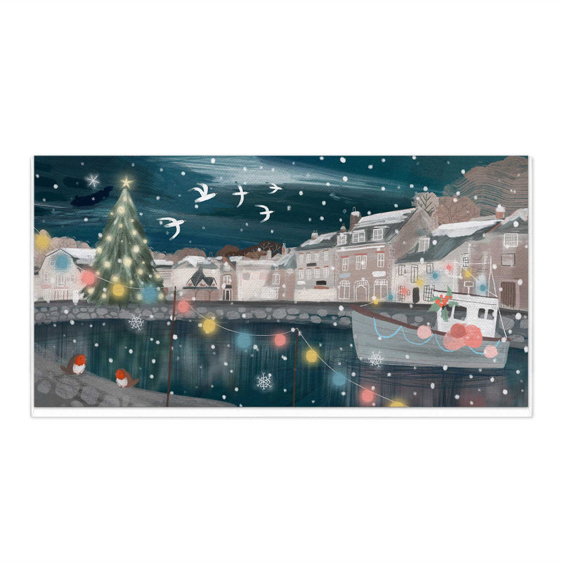 Christmas Card - X3247 - Padstow Lights Christmas Card - Padstow Lights Christmas Card - Whistlefish