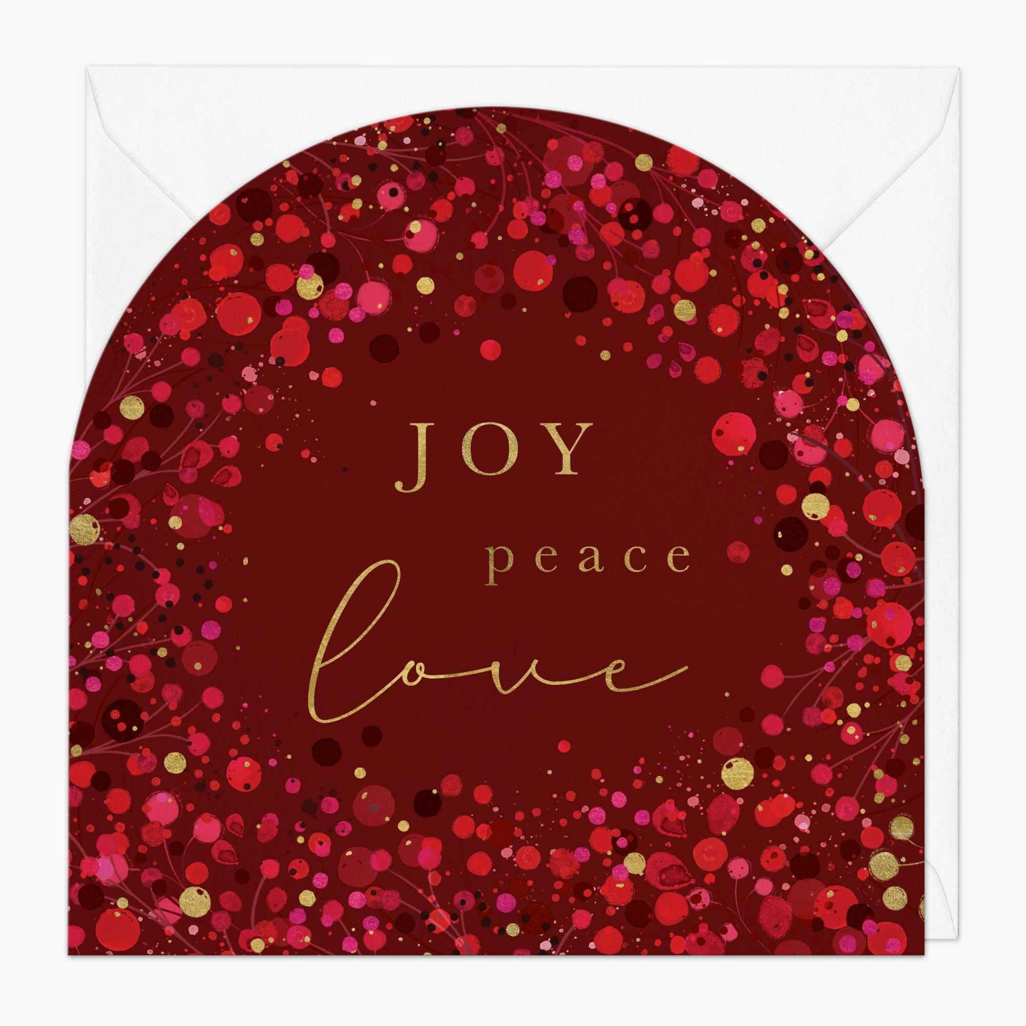 Christmas Card-XA003 - Bursting Berry Joy Christmas Card-Whistlefish