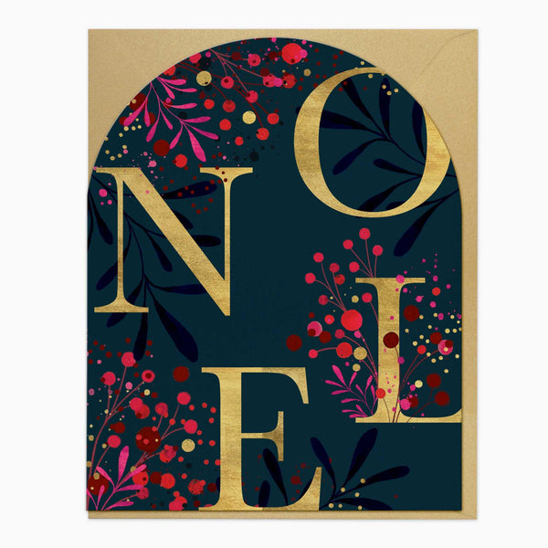 Christmas Card-XA005 - Bursting Berry Noel Christmas Card-Whistlefish