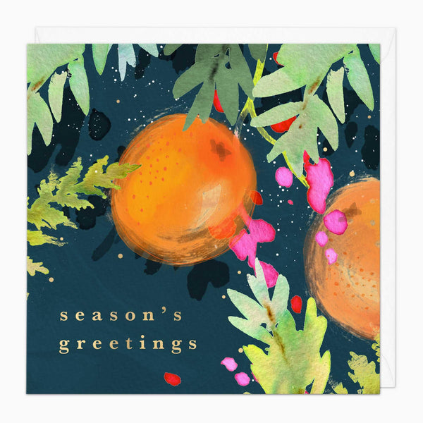 Christmas Card-XA013 - Clementines Christmas Card-Whistlefish
